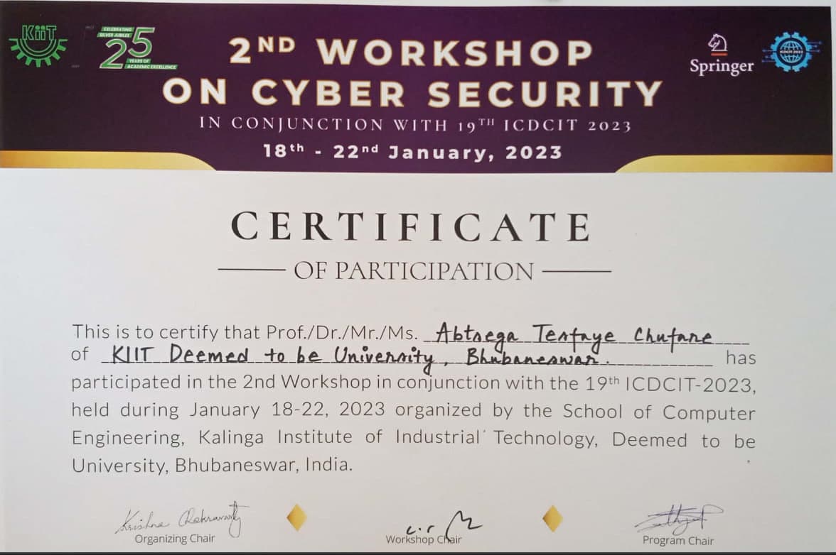 ICDCIT Cybersecurity Workshop